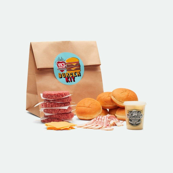 Delicious B.Y.O.B - BUILD YOUR OWN BURGER Kit - Vic's Meat