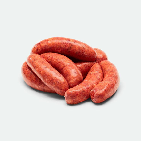 Delicious Thick Tomato & Onion BBQ Sausages - 1kg - Vic's Meat