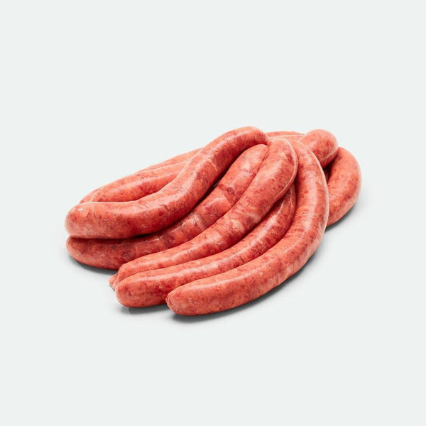 Delicious Thin Beef Sausages - 1kg - Vic's Meat