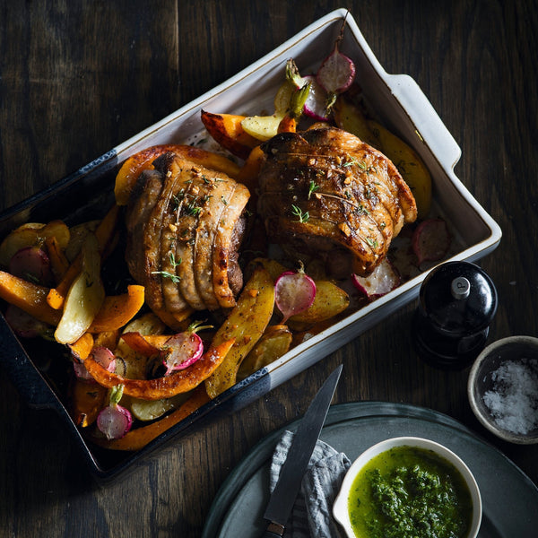 Mini Lamb Roast with Baby Vegetables - Vic's Meat