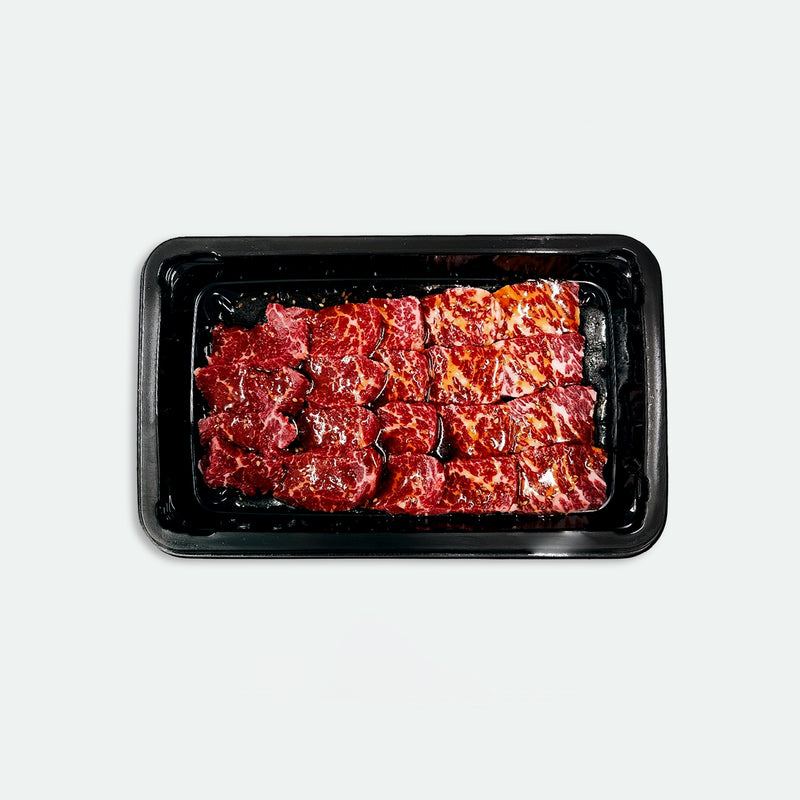 Beef Yakiniku (Chuck Rib Meat) Sliced & Marinated Marbling Score 5+ Rangers Valley Black Market - 400g