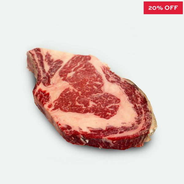 Dry Aged Beef Rib Eye Steak O'Connor Superior Marbling Score 5+