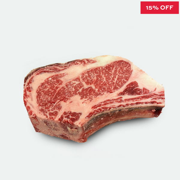 Dry Aged Beef Rib Eye Steak O'Connor Superior Marbling Score 5+