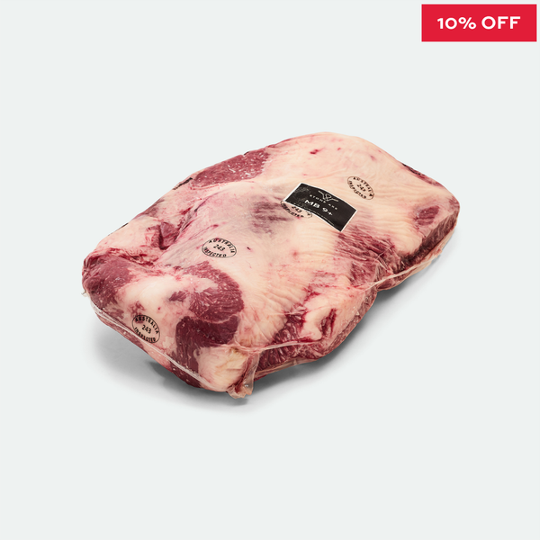 Fullblood Wagyu Point End Brisket Marbling Score 9+ Stone Axe