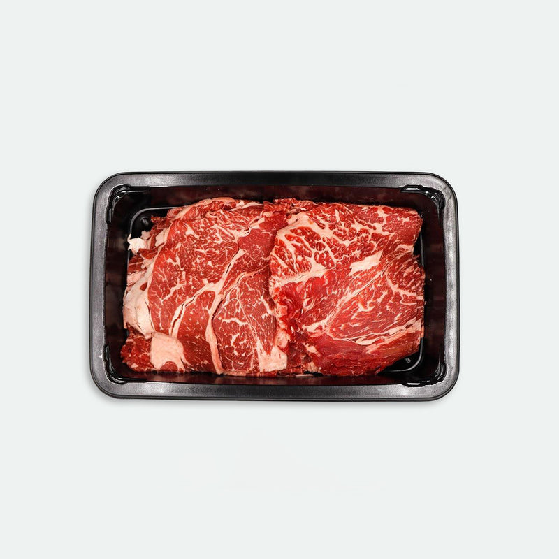 Beef (Chuck Roll) Shabu Shabu Marbling Score 5 + Black Market Rangers Valley - 500g