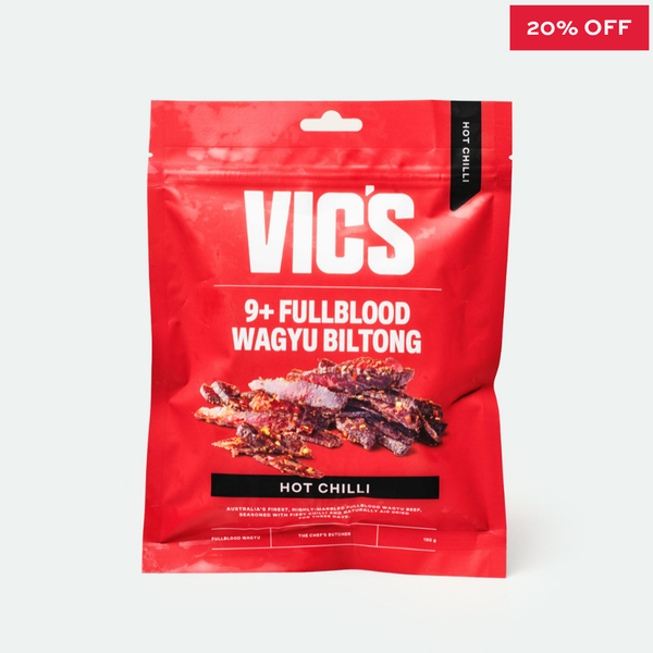 Fullblood Wagyu Biltong Chilli Flavour Marbling Score 9+ Stone Axe - 150g