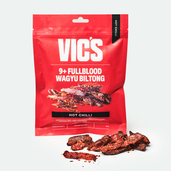 Fullblood Wagyu Biltong Chilli Flavour Marbling Score 9+ Stone Axe - 150g