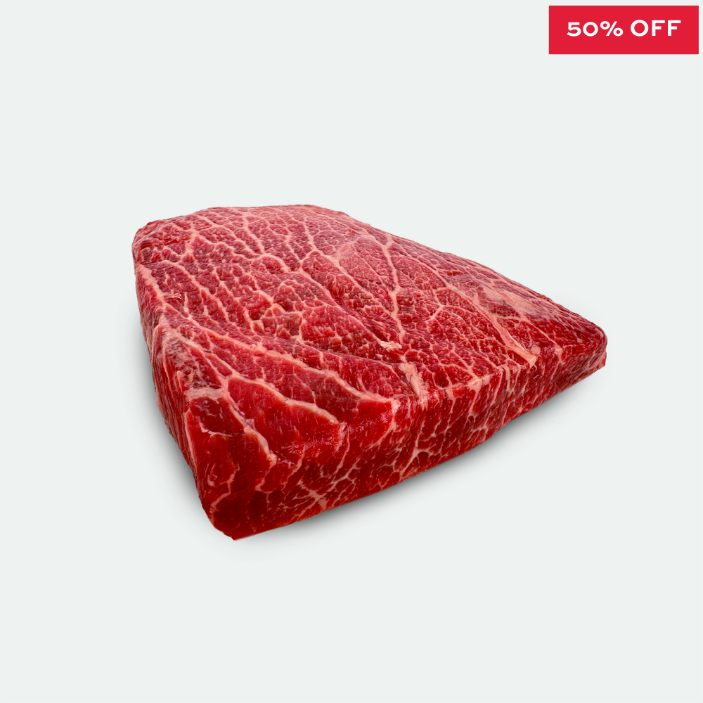 Wagyu Flat Iron Steak Marbling Score 7 Rangers Valley 300g Vic s Meat