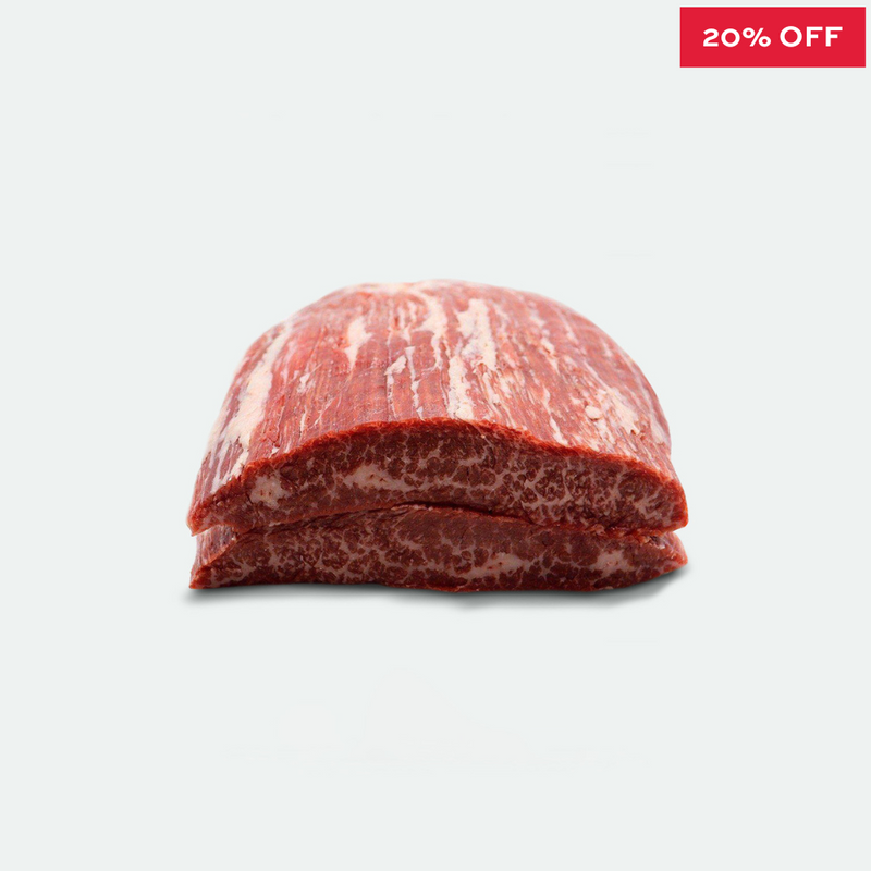 Beef Flank Steak Portion Marbling Score 5 + Black Market Rangers Valley - 500g
