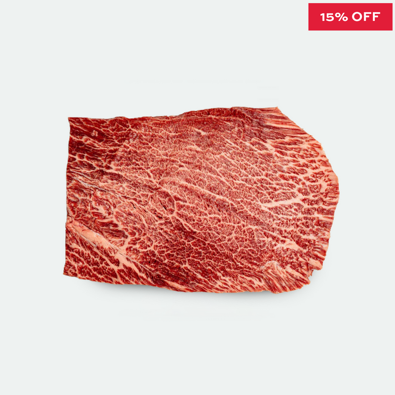 Fullblood Wagyu Flat Iron Steak Marbling Score 9+ Stone Axe - 300g