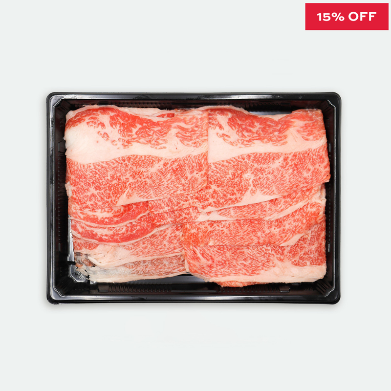 Miyazaki Japanese A5 Wagyu Brisket Sliced Marbling Score 12 - 300g