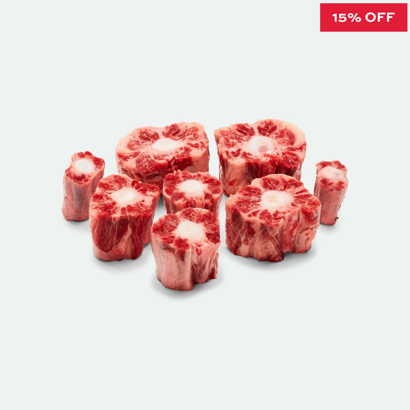 Fullblood Wagyu Ox Tail Segmented Marbling Score 9+ Stone Axe - 1 kg