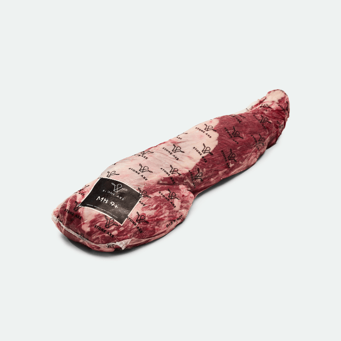 Delicious Fullblood Wagyu Eye Fillet Whole Marbling Score 9+ Stone Axe - Vic's Meat