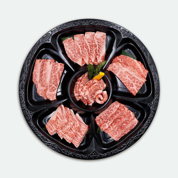 Miyazaki Japanese A5 Wagyu Yakiniku Tasting Plate Marbling Score 12 - 500g