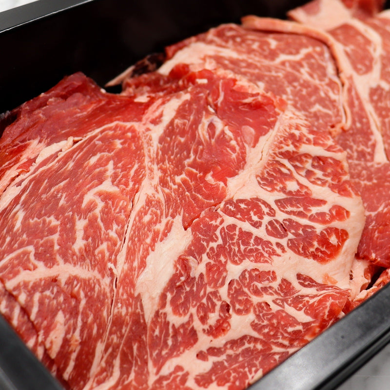 Beef Chuck Roll Sliced Black Onyx Rangers Valley - 750g Vic's Meat 