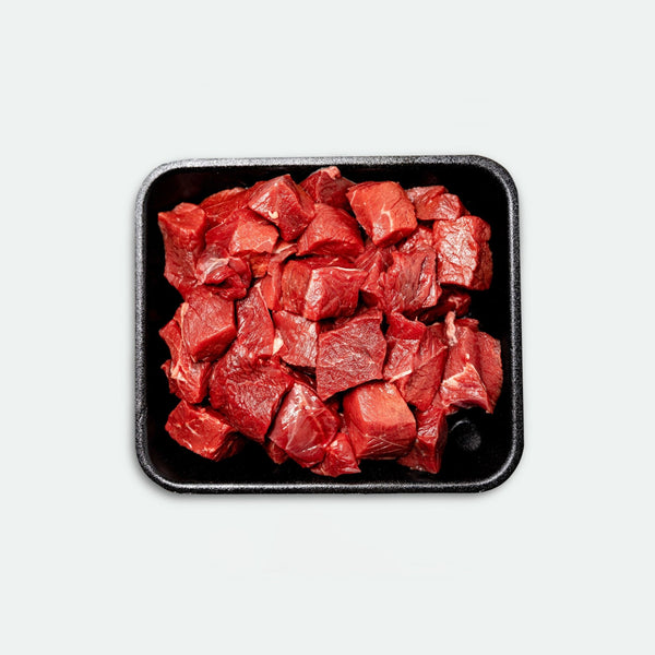 Delicious Beef Diced Grass Fed - 750g - Vic's Meat
