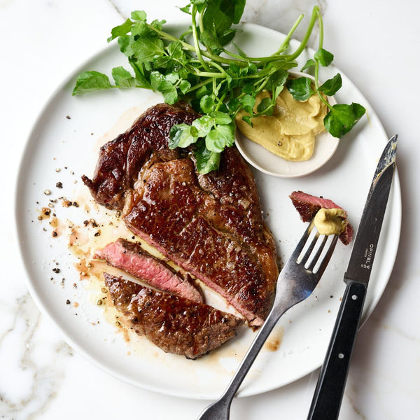 Delicious Beef Scotch Fillet Steak Marbling Score 3+ Superior Angus O'Connor - 300g - Vic's Meat