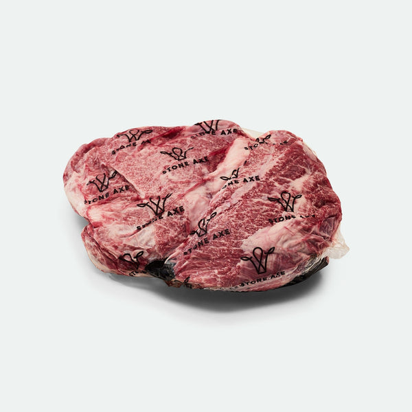 Delicious Fullblood Wagyu Beef Cheeks Marbling Score 9+ Stone Axe - 2 Pieces - Vic's Meat