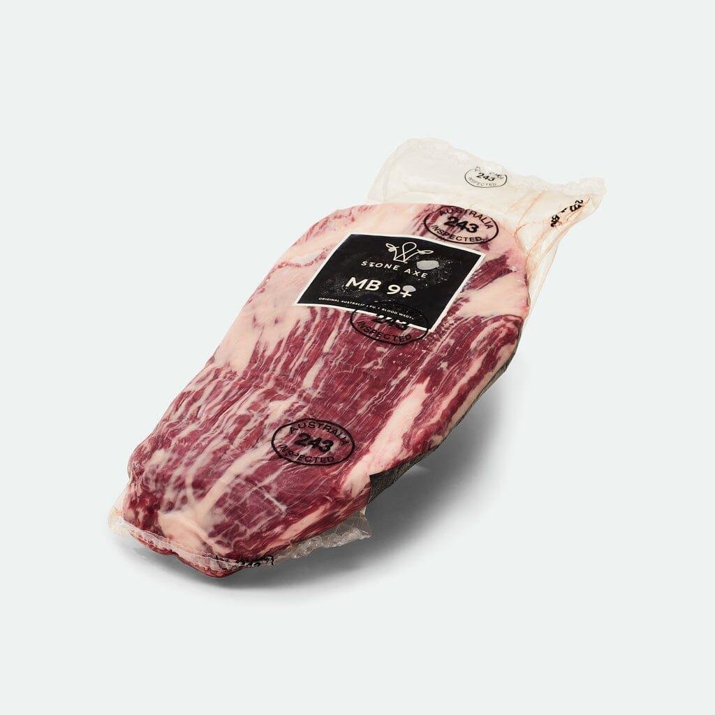 Fullblood Wagyu Flank Steak Whole Marbling Score 9 Stone Axe Vic s Meat