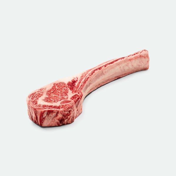 Delicious Fullblood Wagyu Tomahawk Steak Marbling Score 9+ Stone Axe - Vic's Meat