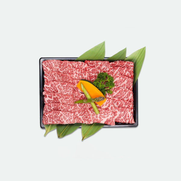 Delicious Fullblood Wagyu Yakiniku (Flap Meat) Sliced Marbling Score 9+ Stone Axe - Vic's Meat