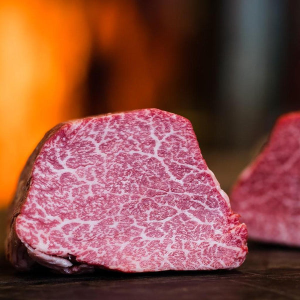 Miyazaki Japanese A5 Wagyu Eye Fillet Whole Marble Score 12 Vic's Meat 