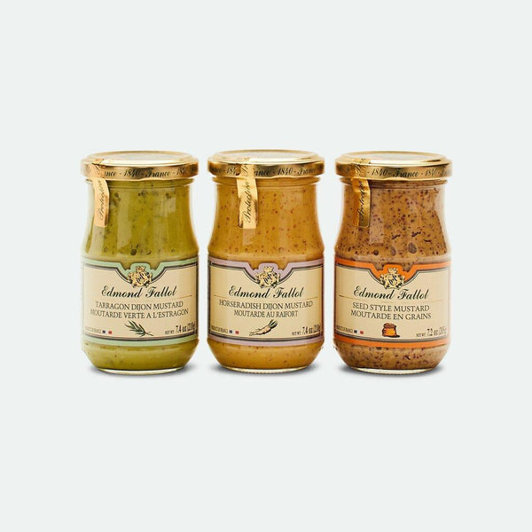 Delicious Mustard Trio Pack by Edmond Fallot - Vic's Meat