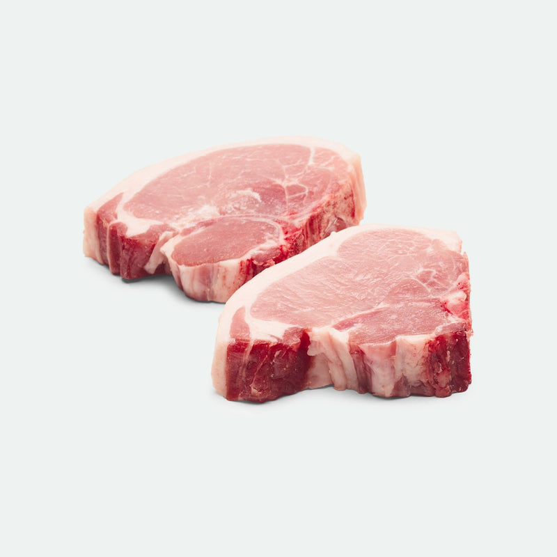 Delicious Pork Loin Chops Kurobuta Fullbood Berkshire 280 g x 2 Pieces - Vic's Meat