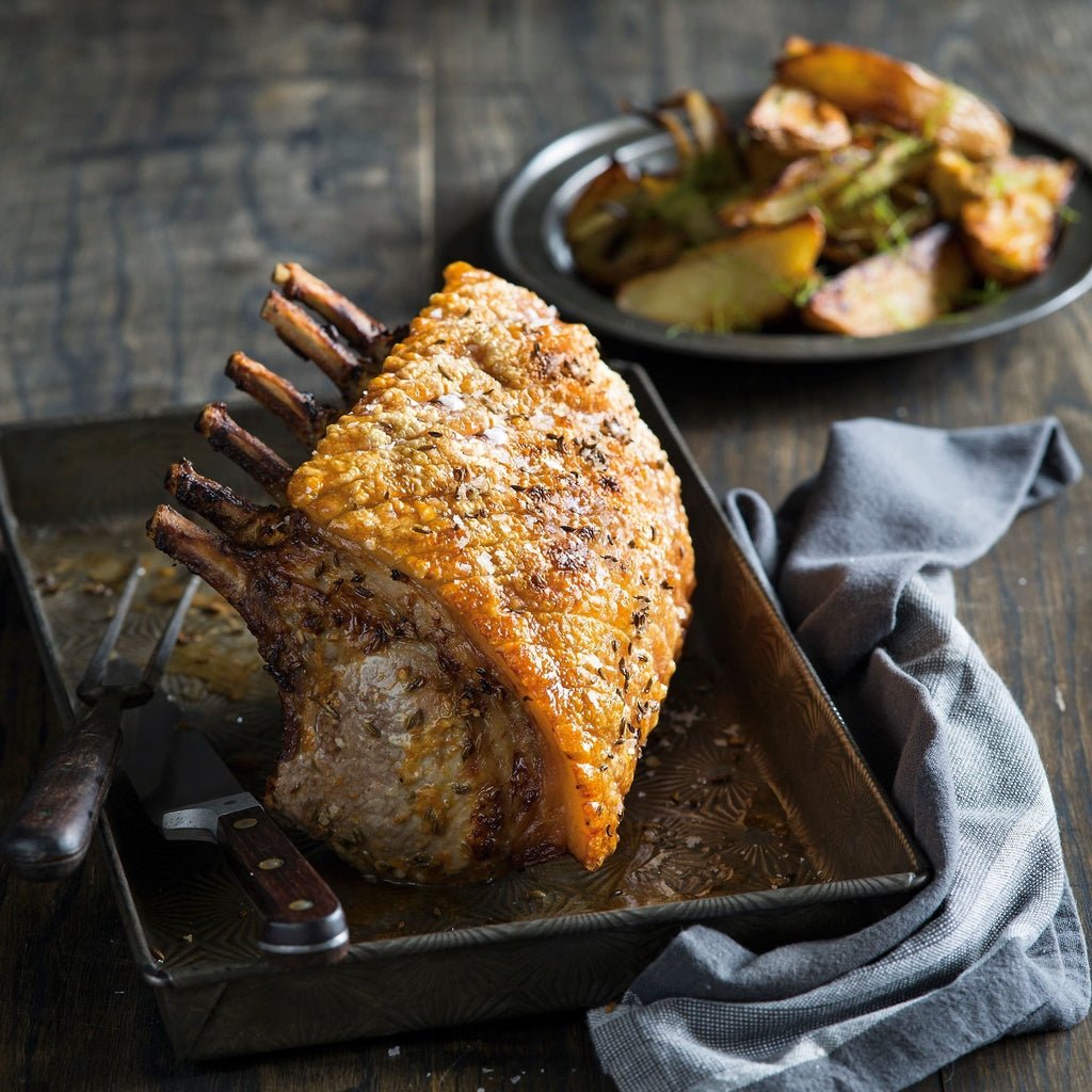 Herb Crusted Pork Roast Rib End Bone In Bone In Pork Rack Roast