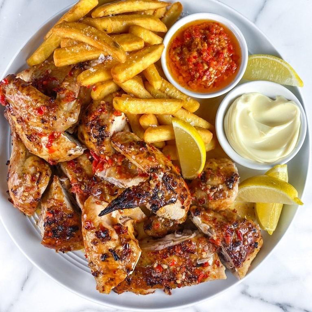 Portuguese Peri Peri Marinated Butterflied Whole Chicken