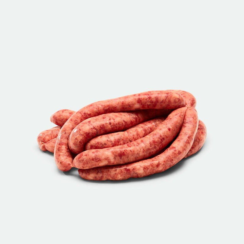 Thin Mint & Rosemary Sausages - 1kg Map 80mm Vics Meat 