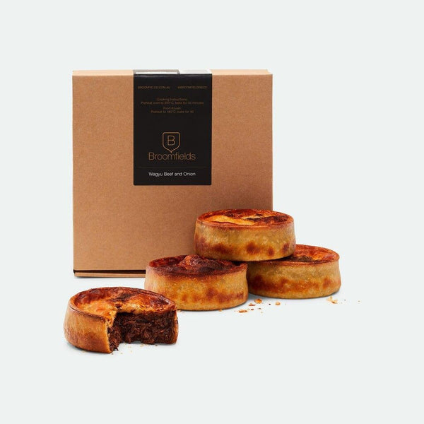 Delicious Traditional Fullblood Wagyu Beef & Onion Pie Vic's Meat x Broomfields - 4 x Pieces - Vic's Meat