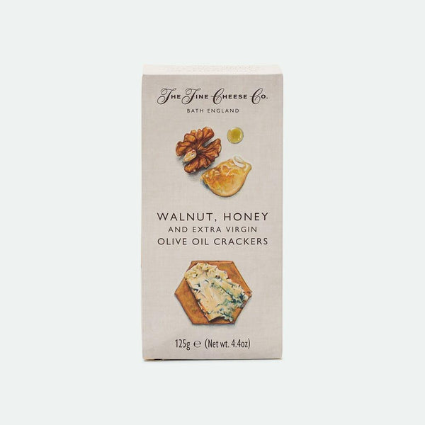Walnut, Honey and Extra Virgin Olive Oil Crackers The Fine Cheese Company - 125g SIMON J 