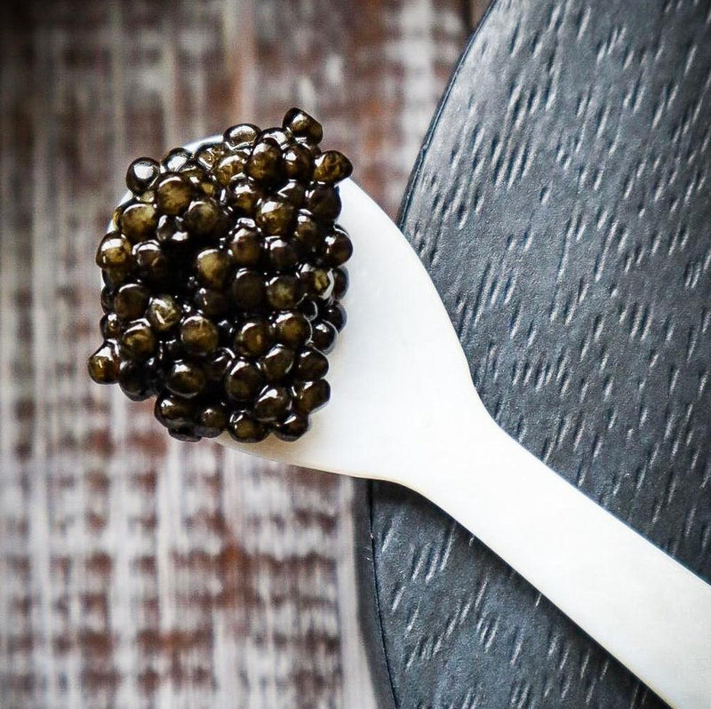 Delicious White Sturgeon Caviar - Black Pearl - Vic's Meat